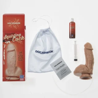 Фалоімітатор, що кінчає Doc Johnson The Amazing Squirting Realistic Cock 9 Зображення Фалоімітатор, що кінчає Doc Johnson The Amazing Squirting Realistic Cock