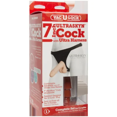 Alternative view of Трусики зі страпоном Doc Johnson Vac-U-Lock 7 Inch ULTRASKYN Ultra Harness