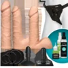 Зображення Набір для страпона Doc Johnson Vac-U-Lock Dual Density UltraSKYN Set