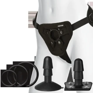 Набір для страпона Doc Johnson Vac-U-Lock Dual Density UltraSKYN Set 11 Зображення Набір для страпона Doc Johnson Vac-U-Lock Dual Density UltraSKYN Set