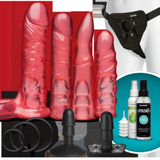 Набір для страпона Doc Johnson Vac-U-Lock Crystal Jellies Set