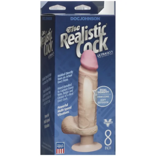 Фалоімітатор Doc Johnson The Realistic Cock 8 inch ULTRASKYN - Зображення 2