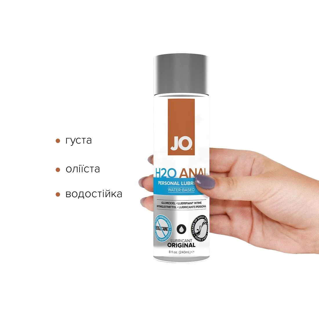 Анальна змазка JO ANAL PREMIUM ORIGINAL 240ml 4 Анальна змазка JO ANAL PREMIUM ORIGINAL 240ml - Зображення 2