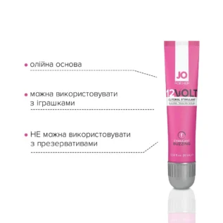 Збудливий гель для клітора JO 12VOLT 10ml 10 Зображення Збудливий гель для клітора JO 12VOLT 10ml