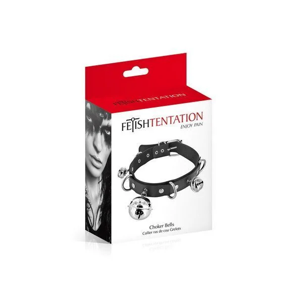 Нашийник c дзвіночками Fetish Tentation Choker Bells 4 Нашийник c дзвіночками Fetish Tentation Choker Bells - Зображення 2