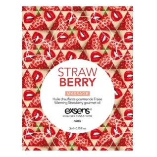 Пробник масажної олії EXSENS Strawberry 3ml