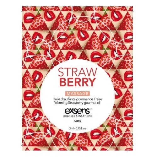 Пробник масажної олії EXSENS Strawberry 3ml 3 Пробник масажної олії EXSENS Strawberry 3ml