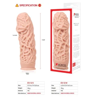 Насадка на член Kokos Extreme Sleeve ES.12 розмір M 11 Зображення Насадка на член Kokos Extreme Sleeve ES.12 розмір M