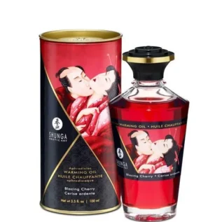 Розігрівальна олія Shunga Aphrodisiac Warming Oil – Blazing Cherry 100ml