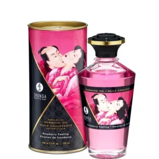 Розігрівальна олія Shunga Aphrodisiac Warming Oil – Raspberry Feeling 100ml
