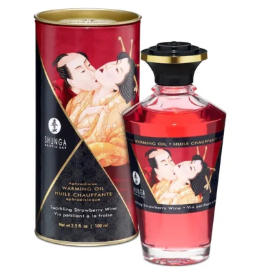 Розігрівальна олія Shunga Aphrodisiac Warming Oil – Sparkling Strawberry Wine 100ml