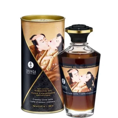 Розігрівальна олія Shunga Aphrodisiac Warming Oil – Creamy Love Latte 100ml