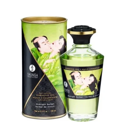 Розігрівальна олія Shunga Aphrodisiac Warming Oil – Midnight Sorbet 100ml