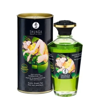 Органічна розігрівальна олія Shunga Aphrodisiac Warming Oil – Exotic  tea 100ml