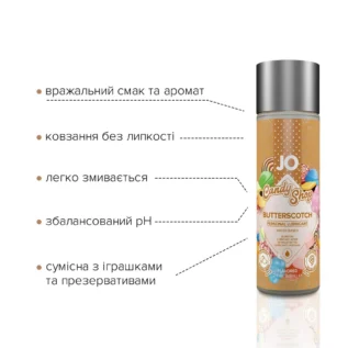 Лубрикант на водній основі JO H2O Candy Shop Butterscotch 60ml 9 Зображення Лубрикант на водній основі JO H2O Candy Shop Butterscotch 60ml