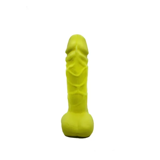 Крафтове мило-член із присоскою Чистий Кайф Yellow size M - Зображення 3