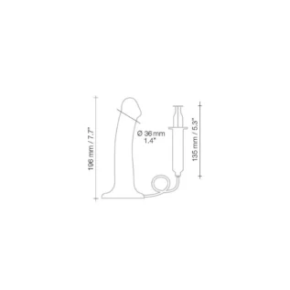 Зображення Фалоімітатор, що кінчає Strap-On-Me Dildo Cum, діаметр 3,6 cm