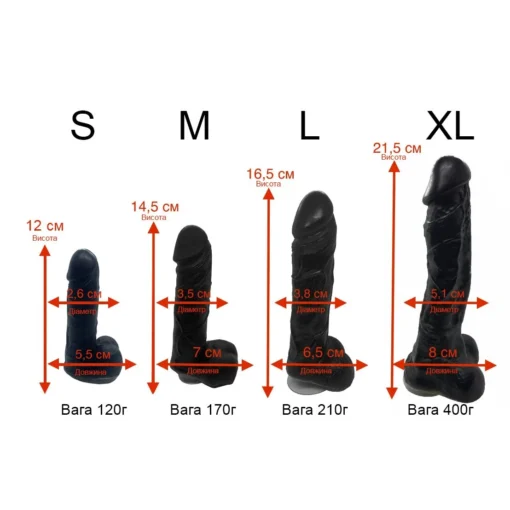 Крафтове мило-член із присоскою Чистий Кайф Black size XL - Зображення 5