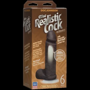 Зображення Фалоімітатор Doc Johnson The Realistic Cock 6 inch
