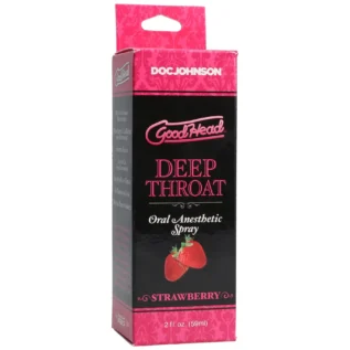 Спрей для мінету Doc Johnson GoodHead DeepThroat Spray - Sweet Strawberry 59ml 7 Зображення Спрей для мінету Doc Johnson GoodHead DeepThroat Spray - Sweet Strawberry 59ml
