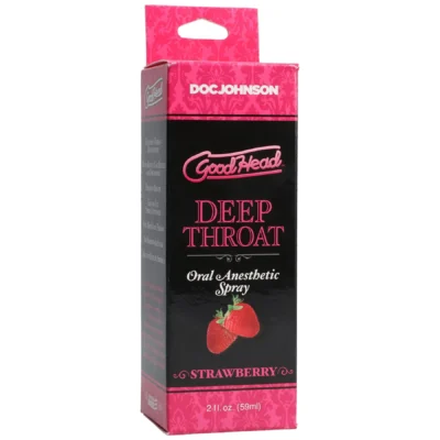 Зображення Спрей для мінету Doc Johnson GoodHead DeepThroat Spray - Sweet Strawberry 59ml