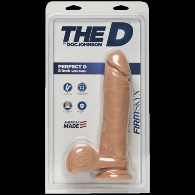 Alternative view of Фалоімітатор Doc Johnson The D - Perfect D - 8 Inch With Balls - FRIMSKYN