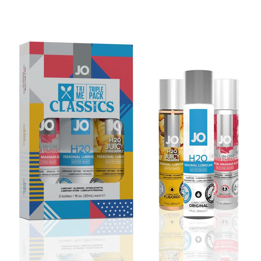 Набір JO Tri-Me Triple Pack Classics 3 Набір JO Tri-Me Triple Pack Classics