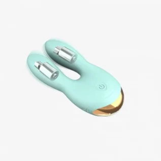 Alternative view of Вібратор-кролик Love To Love Hear Me Menthe з двома моторчиками і різнобарвною LED