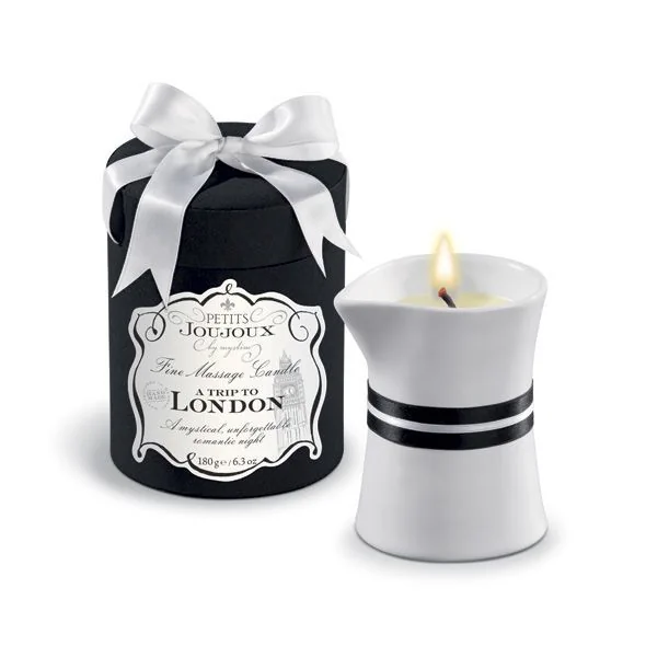 Масажна свічка Petits Joujoux - London - Rhubarb, Cassis and Ambra 190gm 3 Масажна свічка Petits Joujoux - London - Rhubarb, Cassis and Ambra 190gm