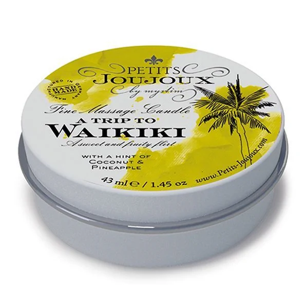 Масажна свічка Petits Joujoux - Waikiki Beach - Coconut and Pineapple 43ml 3 Масажна свічка Petits Joujoux - Waikiki Beach - Coconut and Pineapple 43ml