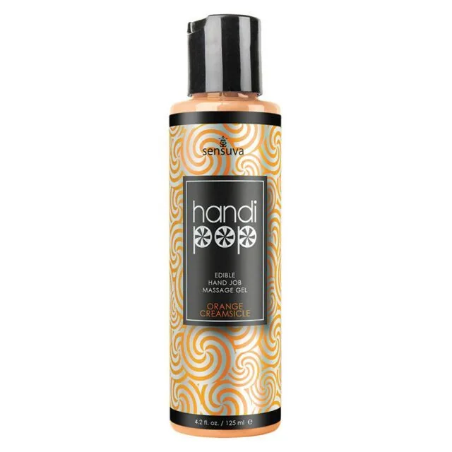 Смачний гель для пестощів Sensuva Handipop Orange Creamsicle 125ml 3 Смачний гель для пестощів Sensuva Handipop Orange Creamsicle 125ml
