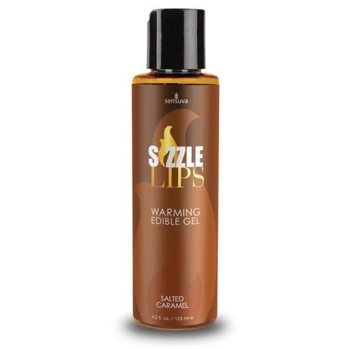 Зігрівальний масажний гель Sensuva Sizzle Lips Salted Caramel 125ml 3 Зігрівальний масажний гель Sensuva Sizzle Lips Salted Caramel 125ml