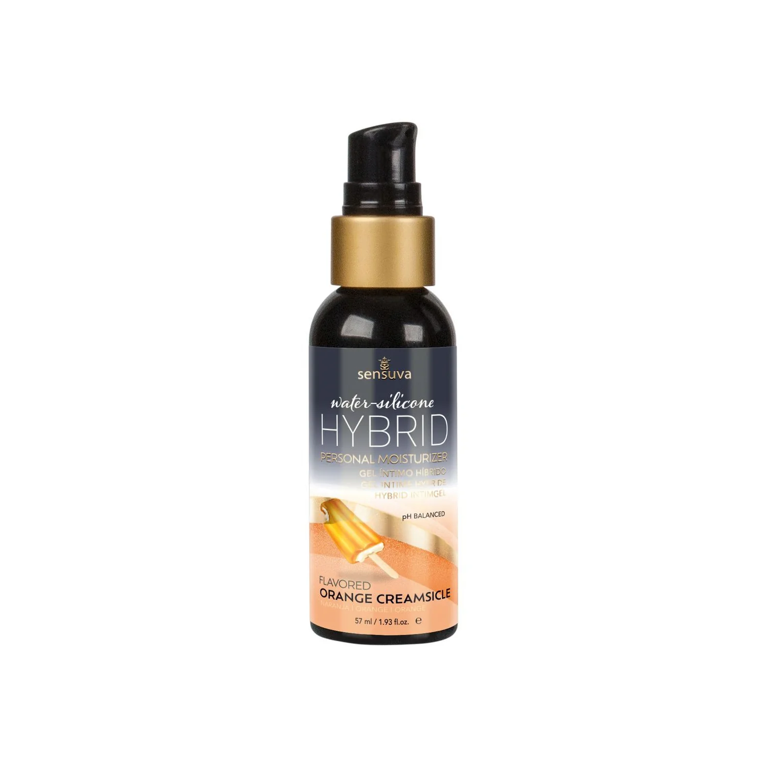 Змазка водно-силіконова Sensuva Hybrid Orange Creamsicle 57ml 3 Змазка водно-силіконова Sensuva Hybrid Orange Creamsicle 57ml