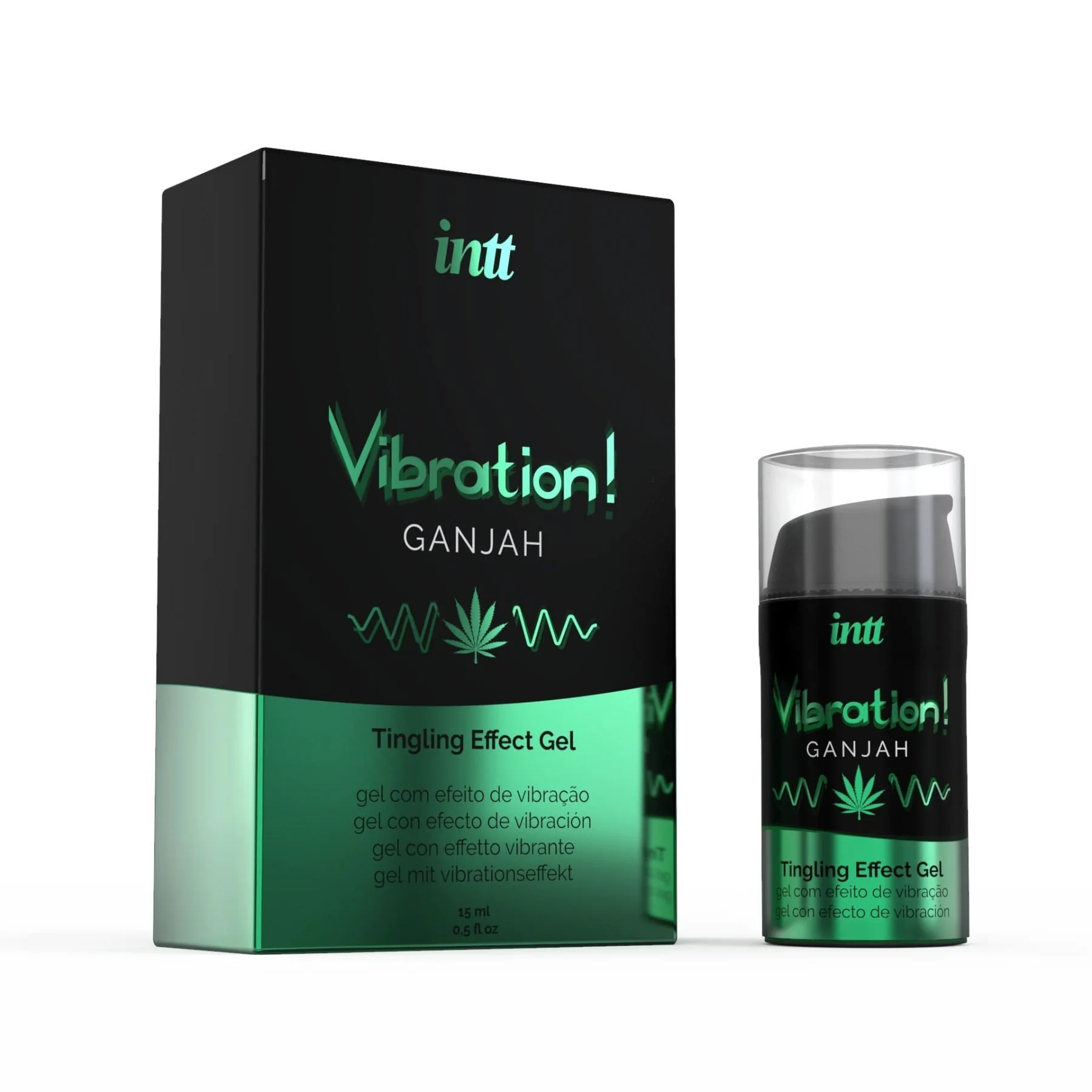Рідкий вібратор Intt Vibration Ganjah 15ml 3 Рідкий вібратор Intt Vibration Ganjah 15ml