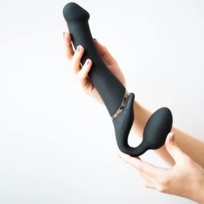 Зображення Безремінний страпон з вібрацією Strap-On-Me Vibrating Black M