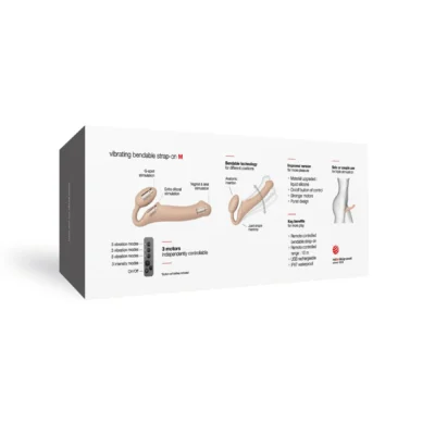 Зображення Безремінний страпон з вібрацією Strap-On-Me Vibrating Flesh M