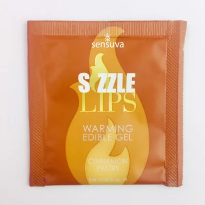 Пробник масажного гелю Sensuva - Sizzle Lips Cinnamon Pastry 6ml