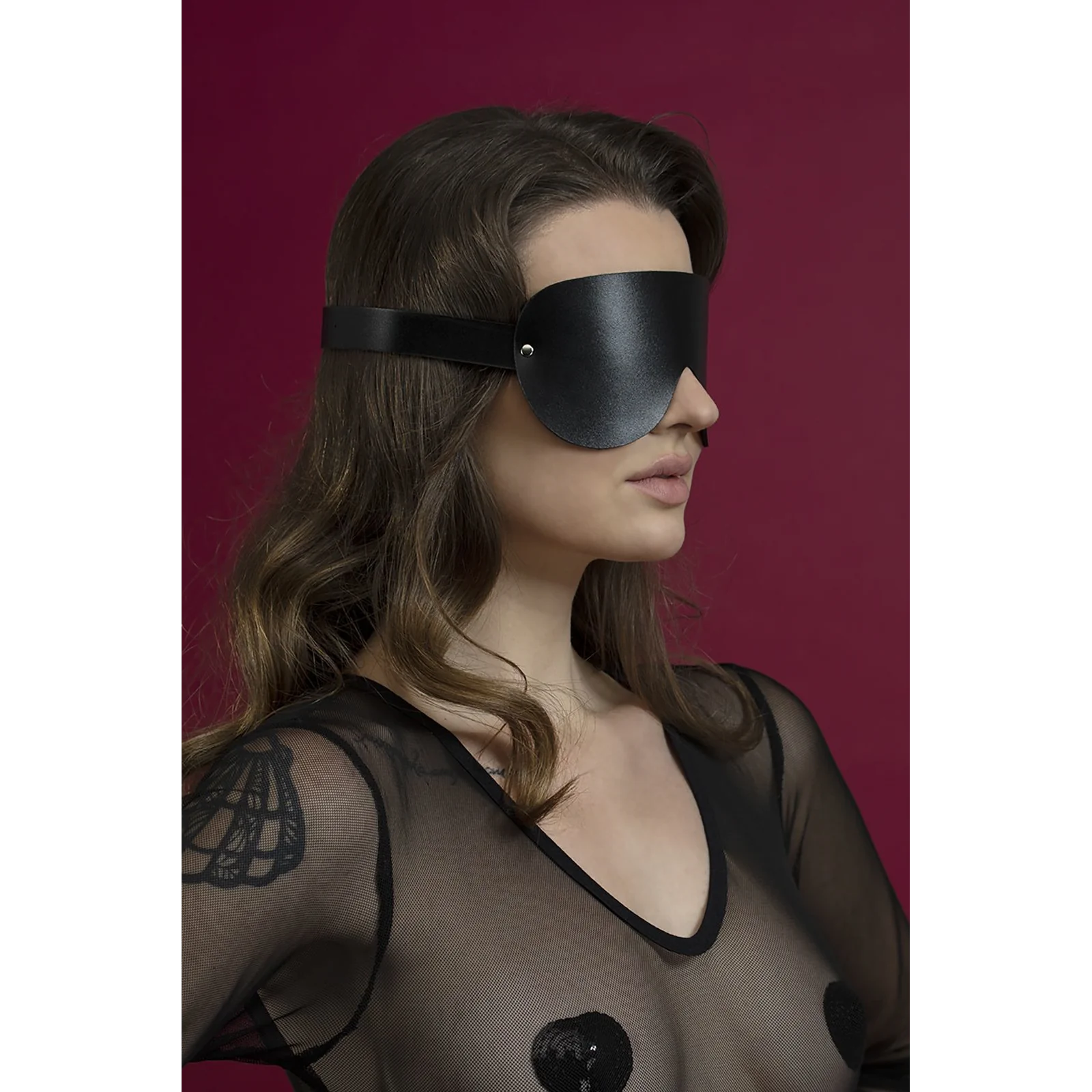 Маска на очі Feral Feelings - Blindfold Mask чорна 4 Маска на очі Feral Feelings - Blindfold Mask чорна - Зображення 2