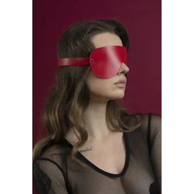 Alternative view of Маска на очі Feral Feelings - Blindfold Mask червона