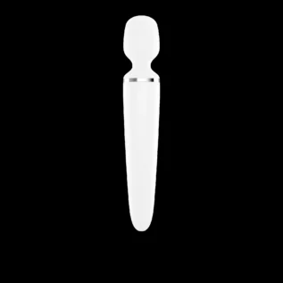 Вібромасажер Satisfyer Wand-er Woman (White/Chrome) XXL - Зображення 4