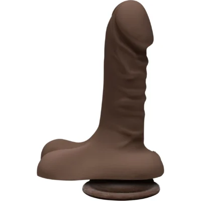 Фалоімітатор Doc Johnson The D - Super D - 6 Inch With Balls - ULTRASKYN - Chocolate