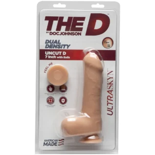 Фалоімітатор Doc Johnson The D - Uncut D - 7 Inch With Balls ULTRASKYN 5 Зображення Фалоімітатор Doc Johnson The D - Uncut D - 7 Inch With Balls ULTRASKYN