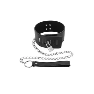 Нашийник з повідцем Fetish Tentation Padlock and Leash