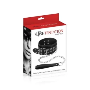 Alternative view of Нашийник з повідцем Fetish Tentation Eyalets and Leash