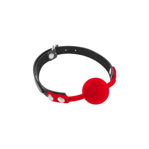 Класичний кляп з силіконовою кулькою Fetish Tentation Silicone Gag Ball Red 3 Класичний кляп з силіконовою кулькою Fetish Tentation Silicone Gag Ball Red