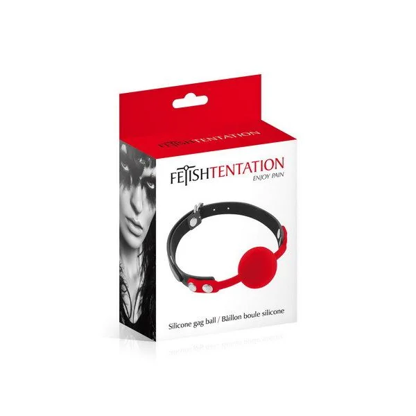 Класичний кляп з силіконовою кулькою Fetish Tentation Silicone Gag Ball Red 4 Класичний кляп з силіконовою кулькою Fetish Tentation Silicone Gag Ball Red - Зображення 2