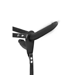 Подвійний страпон з вібрацією Fetish Tentation Vibrating Strap-On with Double Dildo