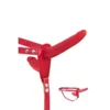 Зображення Подвійний страпон Fetish Tentation Strap-On with Double Dildo Red