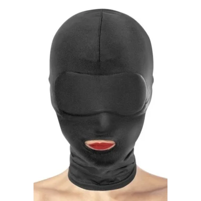 Капюшон для БДСМ з відкритим ротом Fetish Tentation Open Mouth Hood