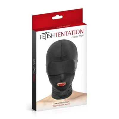 Alternative view of Капюшон для БДСМ з відкритим ротом Fetish Tentation Open Mouth Hood